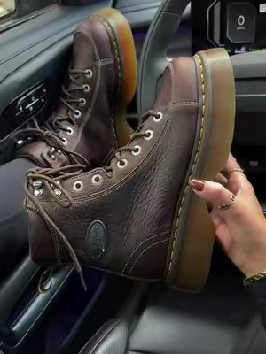 TikTok post by @kelseyyyshops for Tillys. Caption reads: @Tillys #drmartens #docmartens #boots [...].