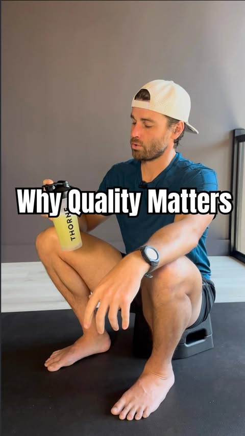 Instagram post by @themovementjourney for Thorne. Caption reads: Why Thorne? Because quality matters. In movement.....