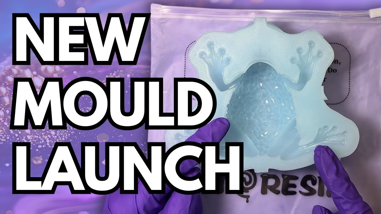 YouTube post by @miniscenesgb for Creative Fabrica. Caption reads: I Tried the New Crystal Frog Mold and WOW! | 430.