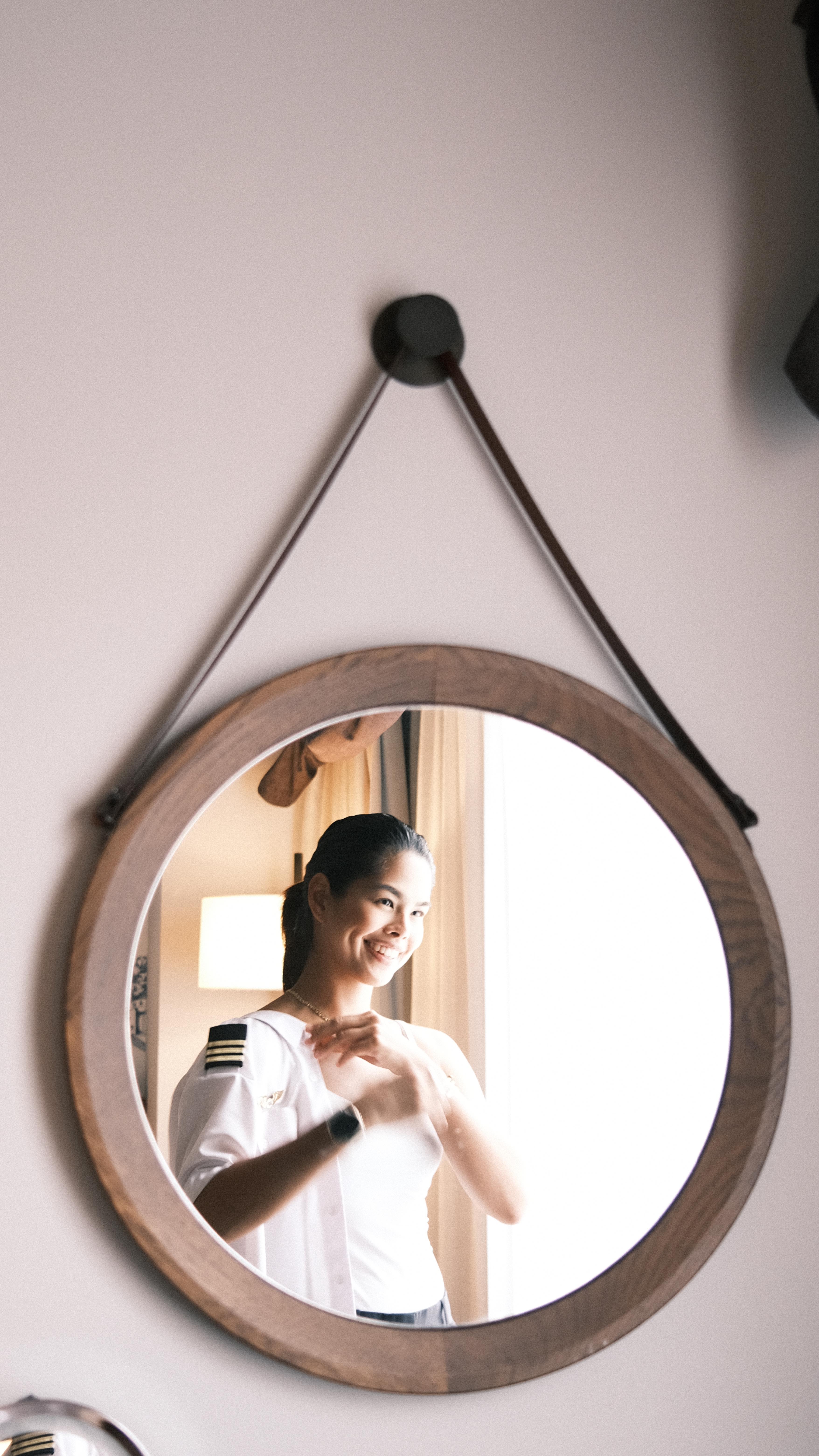 Instagram post by @chezkacarandang for UNIQLO Philippines. Caption reads: From runway mornings to red-eye flights, comfort....