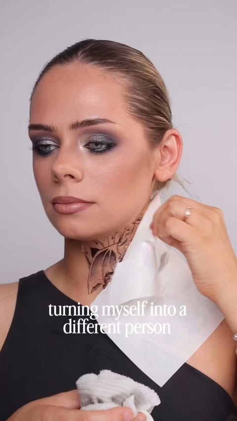 Instagram post by @karolinagriciute for NYX Professional Makeup Nordics. Caption reads: lowkey loving the cool silver smokey eye, is this....