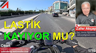 YouTube post by @ZaferAKCAY for WeTransfer. Caption reads: IS THE TIRE SLIPPERING? | 5Sriders | Motorcycle....