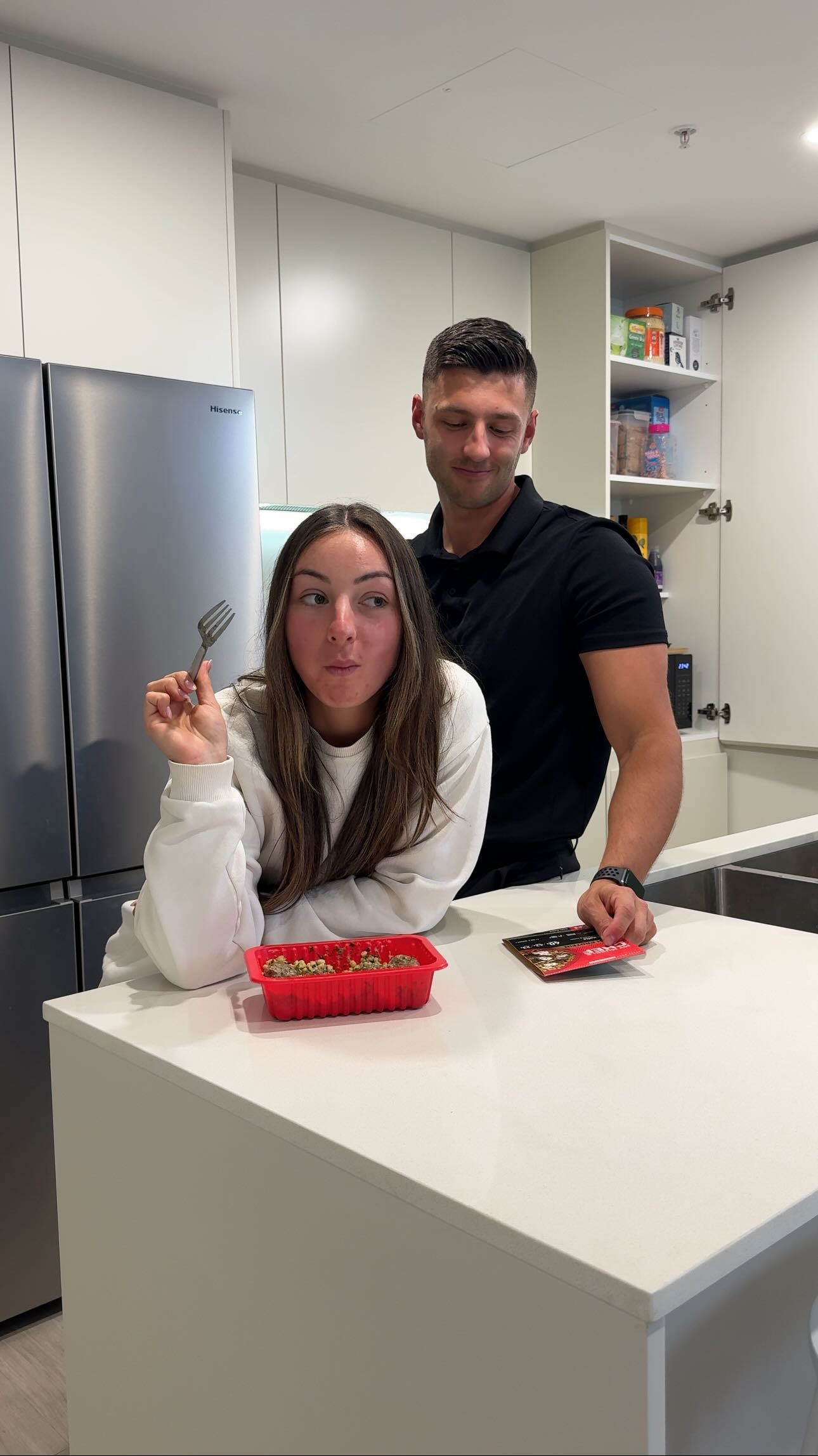 Instagram post by @mikmallia for My Muscle Chef. Caption reads: New @mymusclechef meals dropped today and the beef....