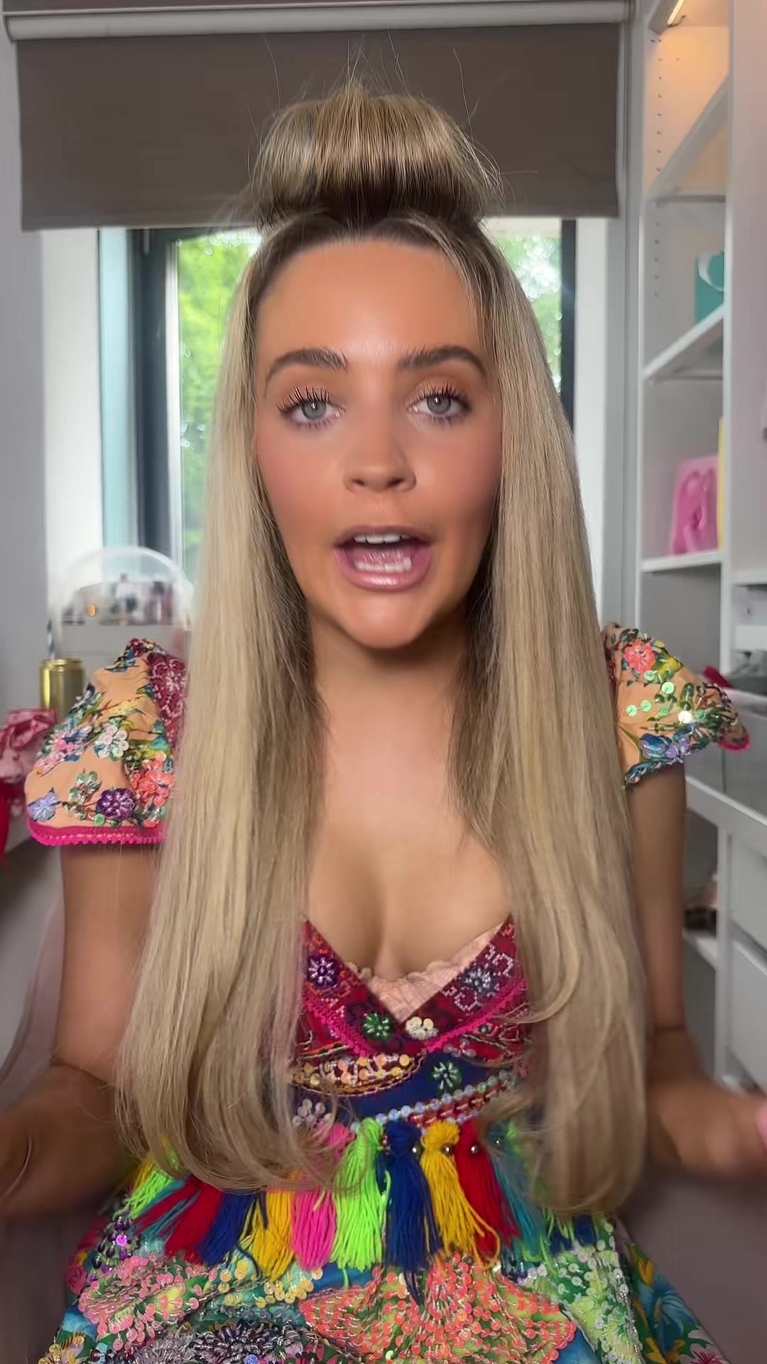 TikTok post by @alaniscooperx for Hair Syrup. Caption reads: @hairsyrup #haircare #hairroutine.