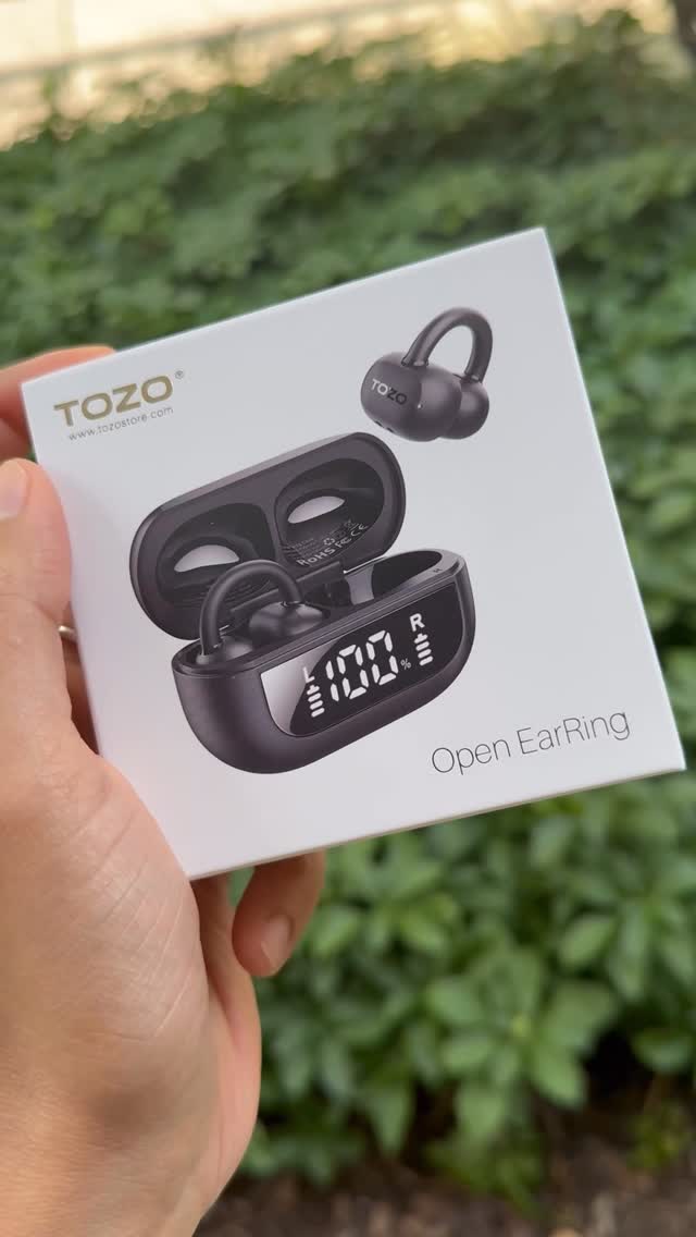 Instagram post by @marvelmom1 for TOZOSTORE. Caption reads: 🎧✨ Say hello to the coolest earrings with a....