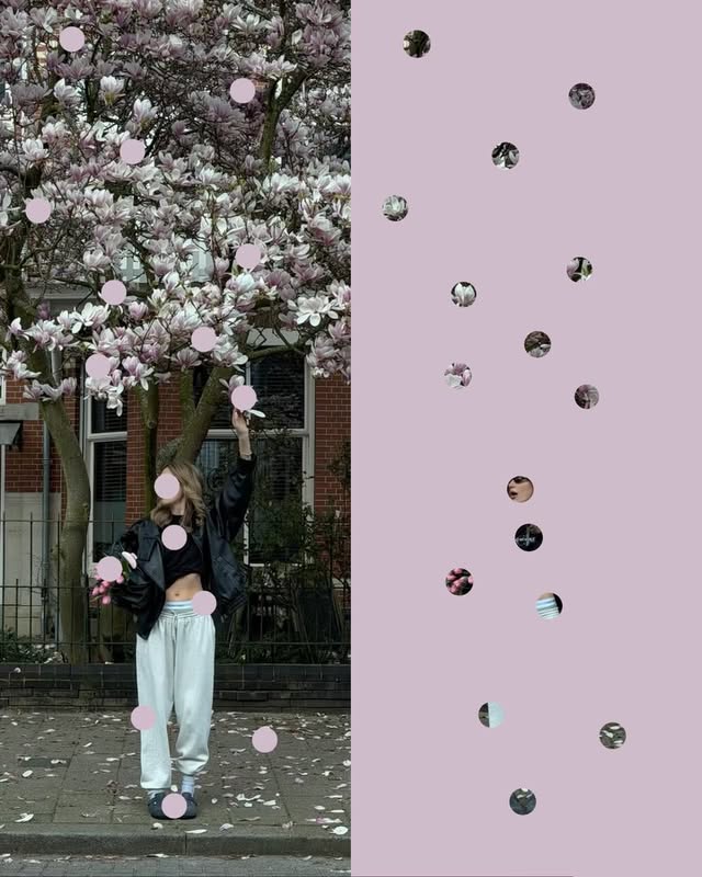 Instagram post by @tanya_kaizen for Spartoo. Caption reads: [...] through a blooming city 🌸 *gifted....
