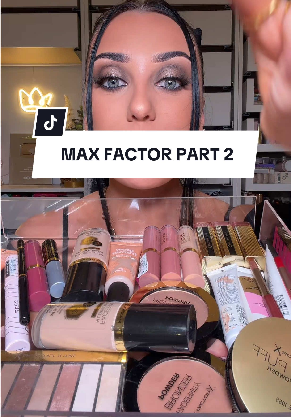 TikTok post by @chantelleef for Max Factor. Caption reads: PART TWO!💋🎨👀 @Max Factor … did you just make me....