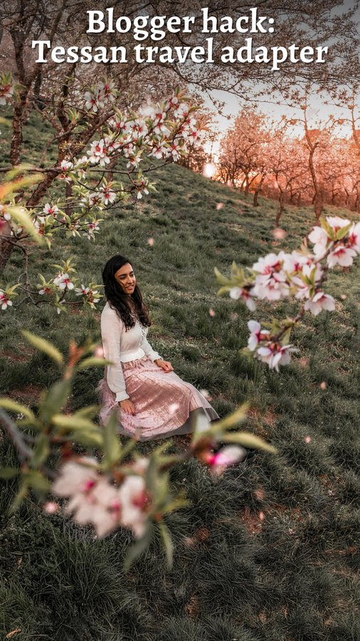 Instagram post by @thetravellingfrenchy for Tessan. Caption reads: The best charging little gadget! 🔌✨

✈️ As a....