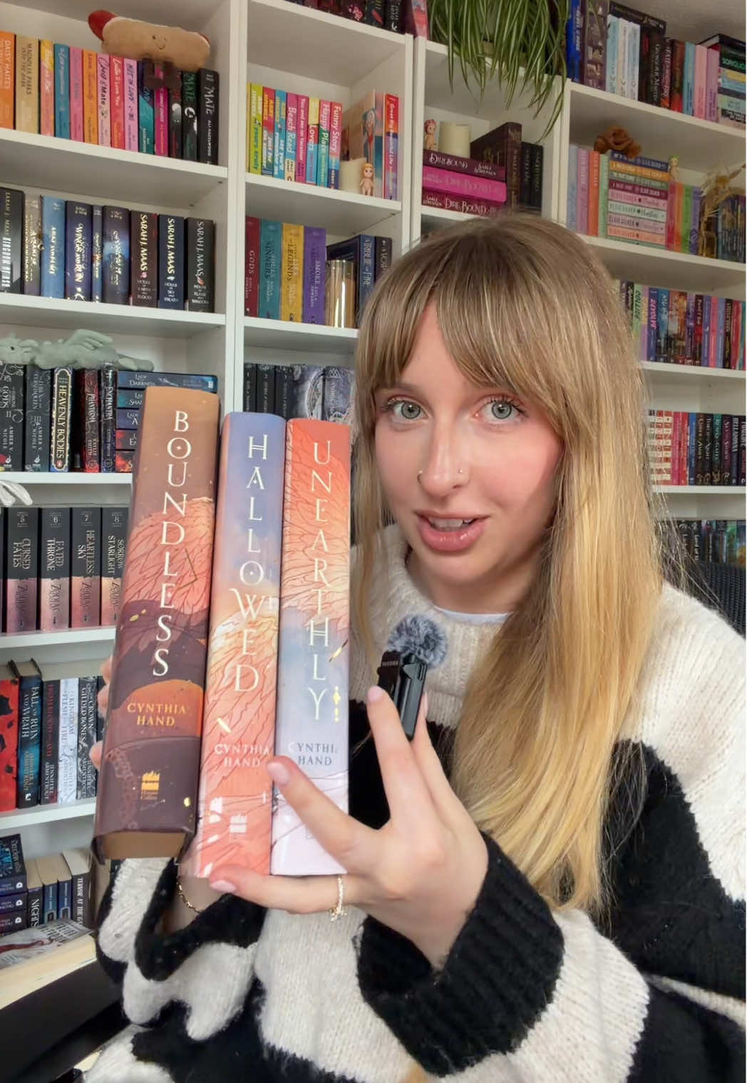 TikTok post by @whatemmyreads for FairyLoot. Caption reads: Unboxing these gorgeous @FairyLoot editions of....