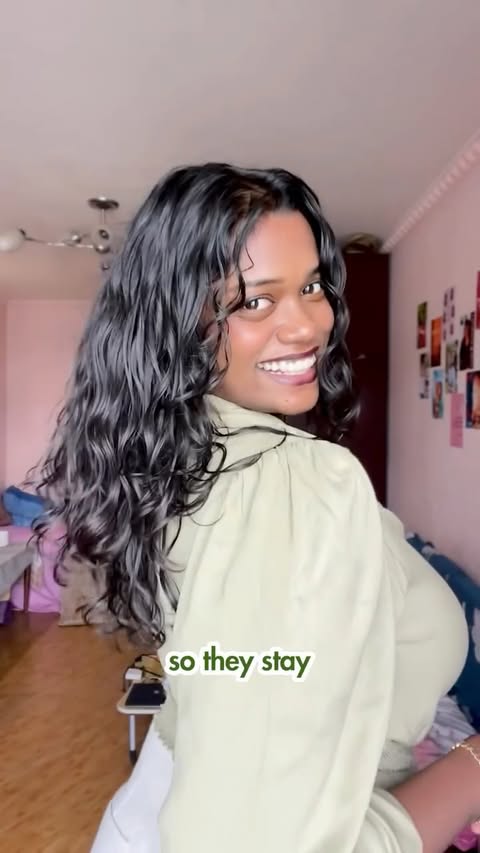 Instagram post by @_.black_.berry for Love Beauty and Planet. Caption reads: Love Beauty & Planet’s Waves Routine use panni....