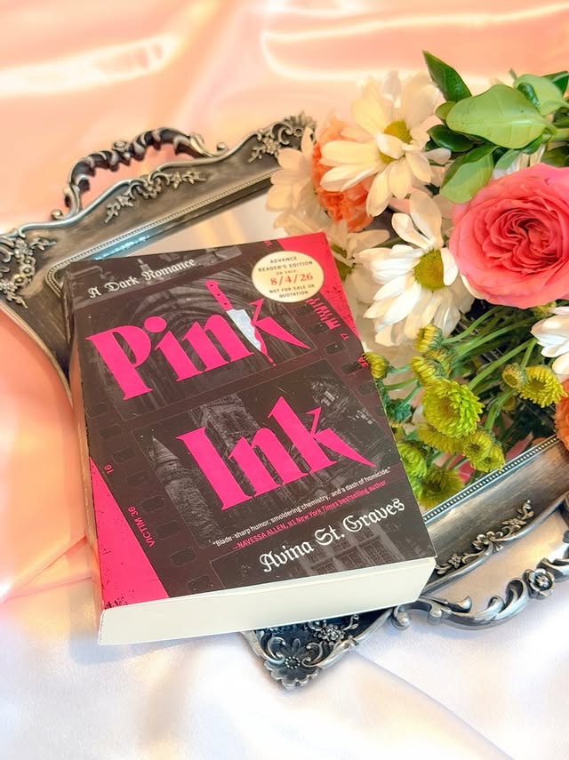 Instagram post by @the_romance_regent for Gallery Books Group. Caption reads: 🖤💗 Book Feature 💗🖤 Pink Ink by @avina.stgraves....