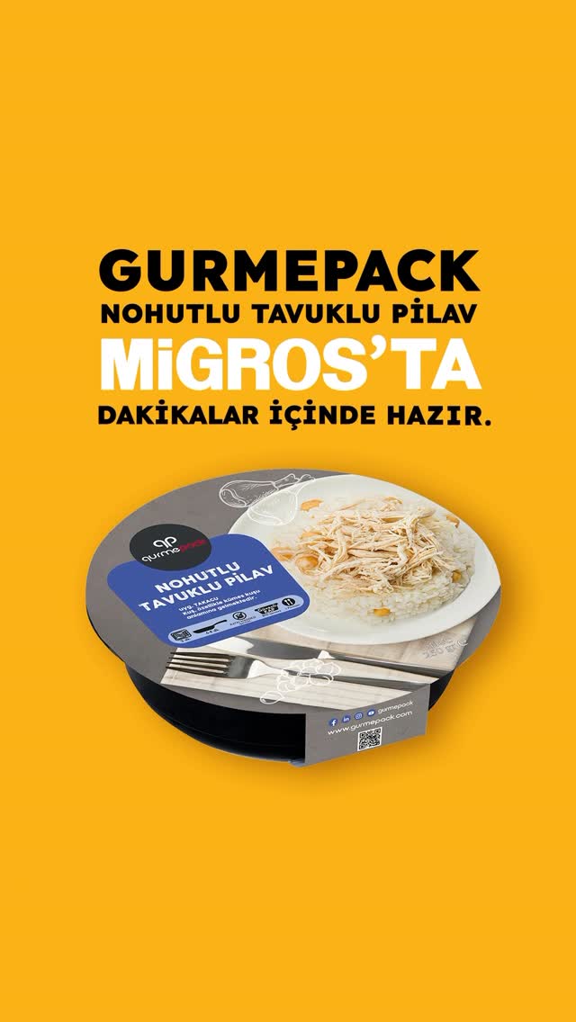 Instagram post by @gurmepack for Migros. Caption reads: .