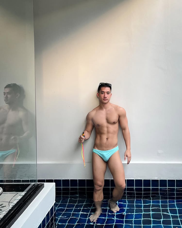 Instagram post by @ohmbkkth for The Gay Passport. Caption reads: Cute cute spot in Plunge Pool Suite from....