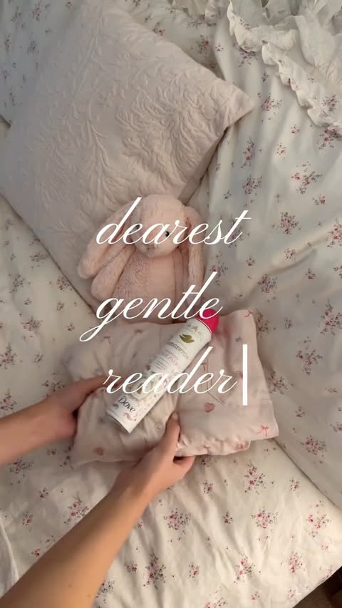 Instagram post by @milliefisherr for Dove. Caption reads: [...] this author ꒰ঌ ໒꒱ Winding down with the....