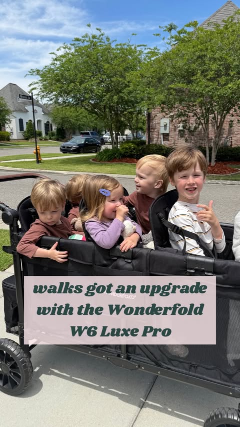 Instagram post by @quads_and_wyatt for WonderFold. Caption reads: We love our @wonderfold W4 Luxe but with the 20%....