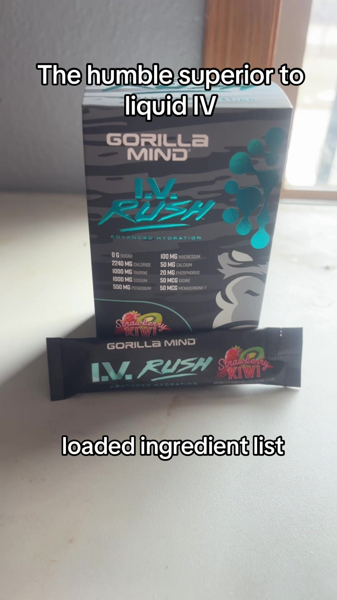 TikTok post by @mack2083 for Gorilla Mind. Caption reads: hydration is key @Gorilla Mind.