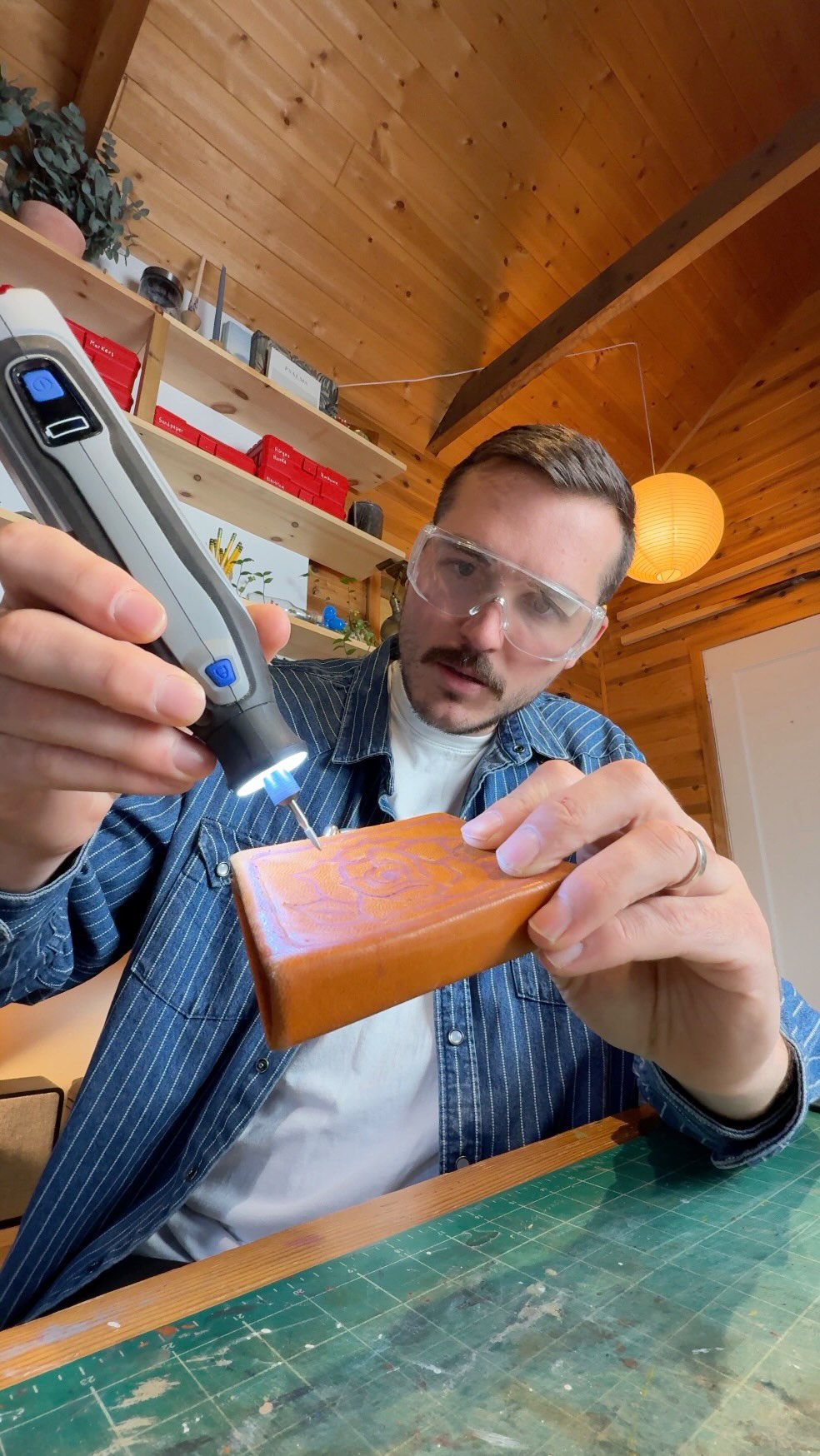 Instagram post by @itsconnorcreates for Dremel. Caption reads: I kinda want to customize everything now! This was....