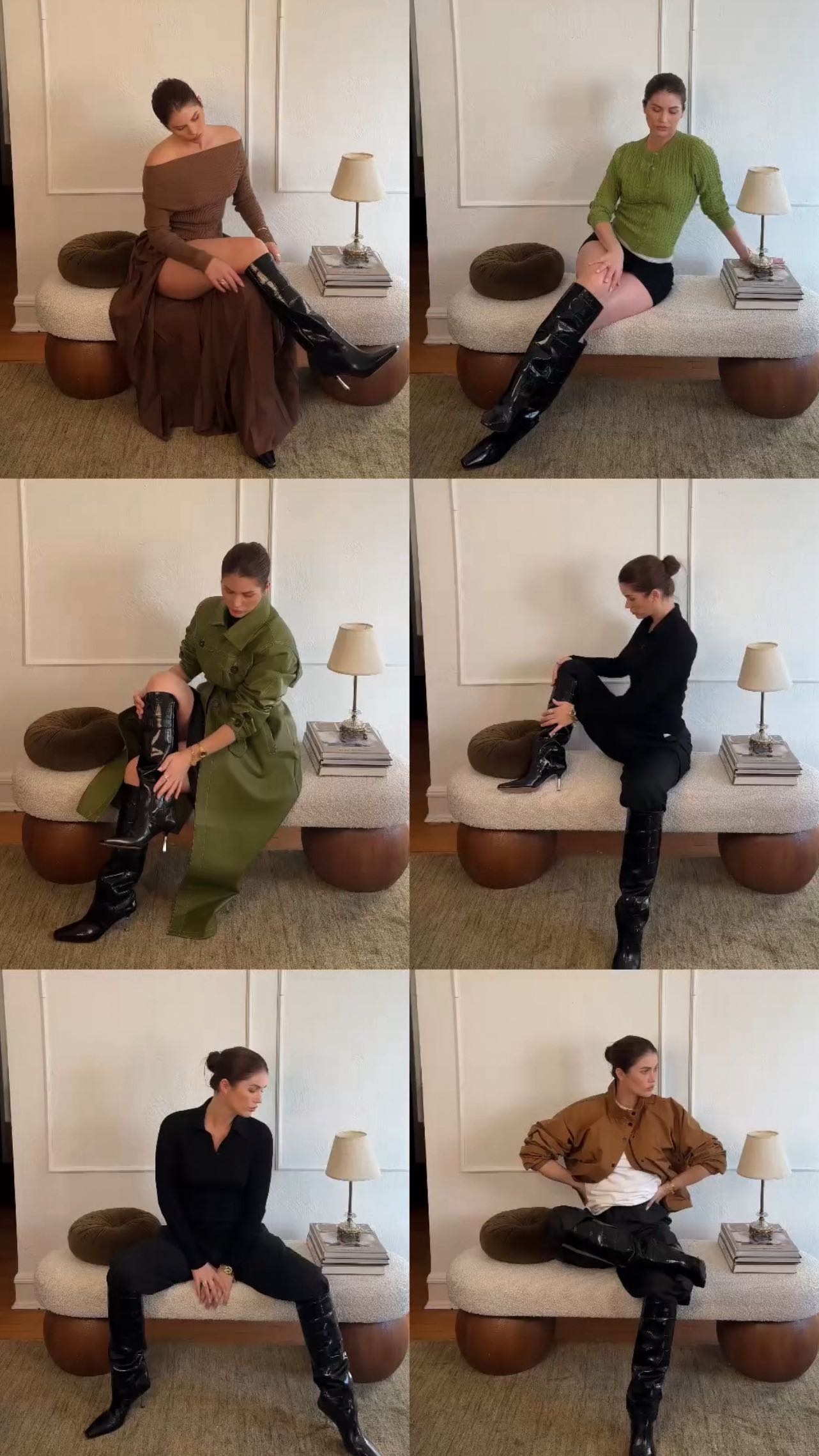 Instagram post by @stylecadenza for SSENSE. Caption reads: the boots I’m wearing with everything this....