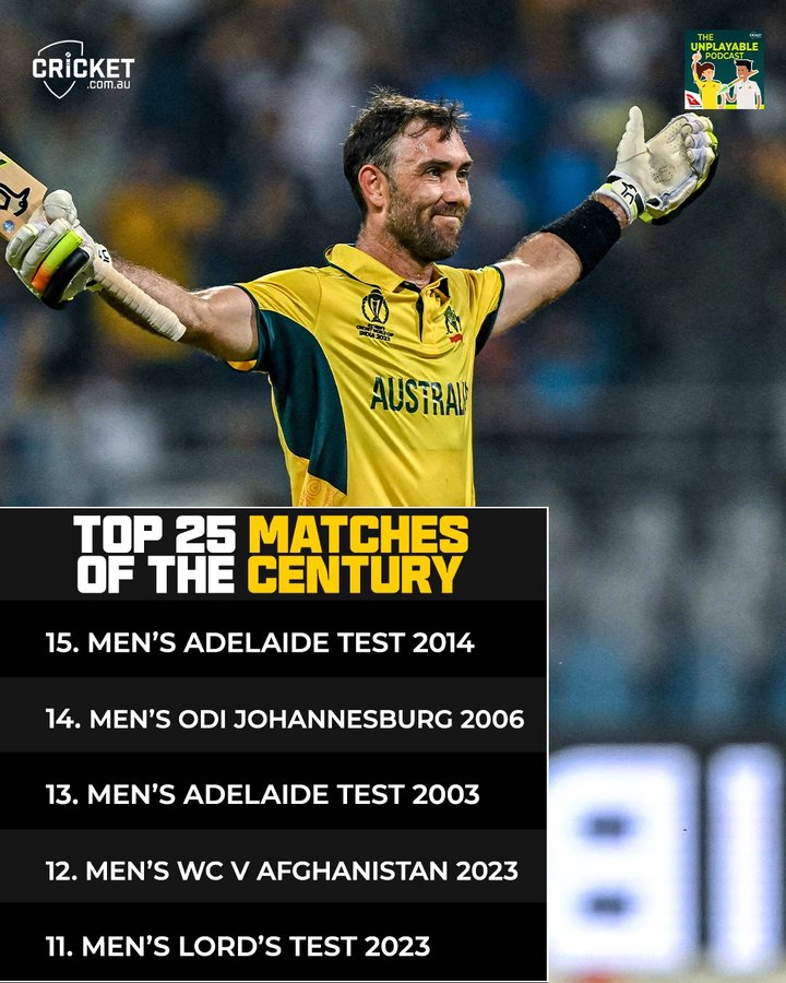 Instagram post by @cricketcomau for Qantas. Caption reads: Should the Glenn Maxwell game have gone....