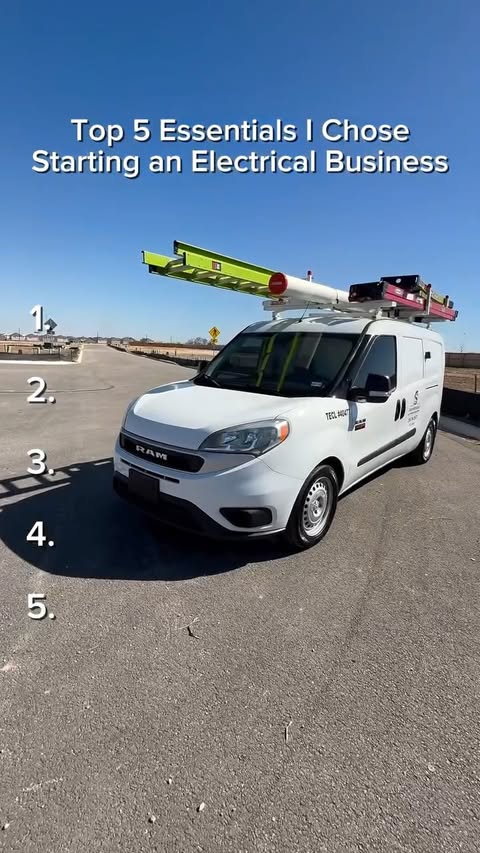 Instagram post by @sparky_izzy for Jobber. Caption reads: [...] #electriciantools #serviceelectrician....