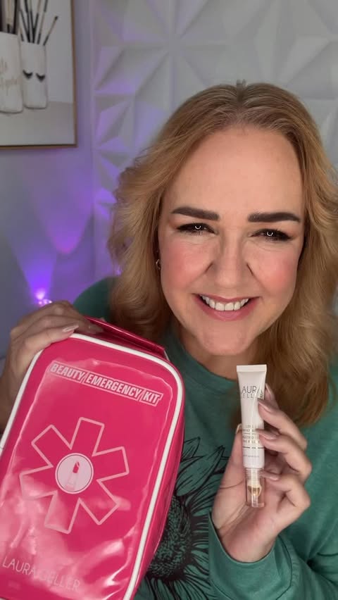 Instagram post by @torileesbeautymix for – Laura Geller. Caption reads: Wrinkle Emergency? Yup I got them!💁🏼‍♀️But,....