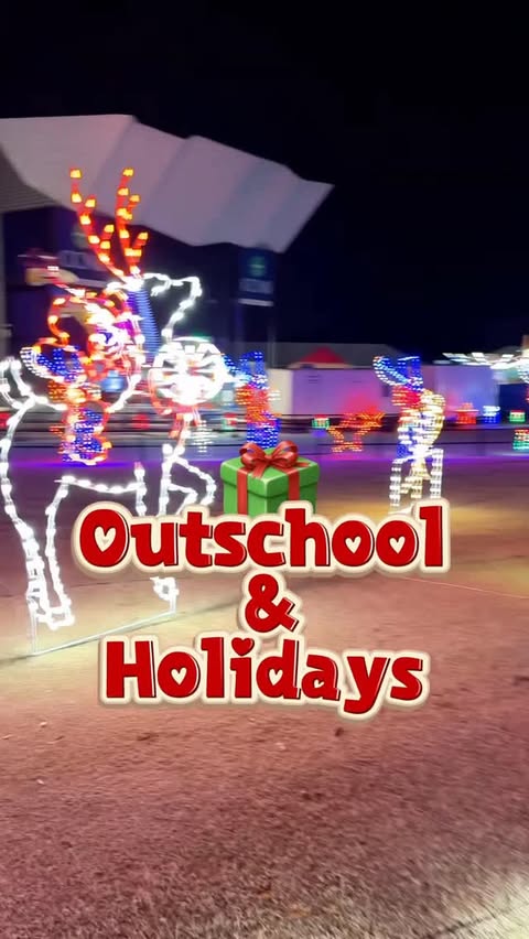 Instagram post by @shelly_and_madisyn for Outschool. Caption reads: @outschool The holiday break is magical… but also....