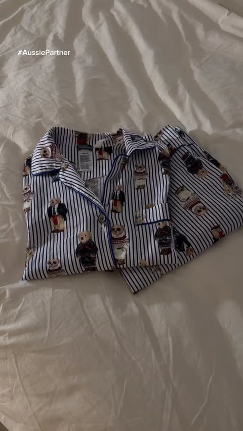 Instagram post by @lopezbrit for Aussie Hair. Caption reads: my nighttime GRWM lately ✨ The @aussiehaircare....