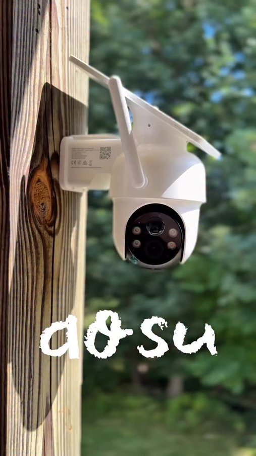 Instagram post by @ugc_zeynep for Aosu Life. Caption reads: Keeping your home safe has never been easier!....