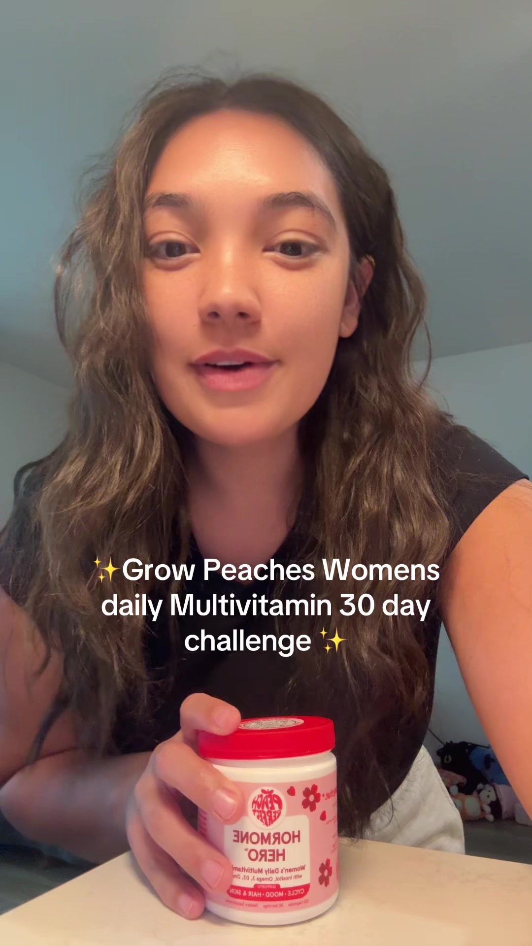 TikTok post by @_livingglife_ for Peach Perfect Nutrition. Caption reads: @Peach Perfect Nutrition @GNC I can’t rave enough....