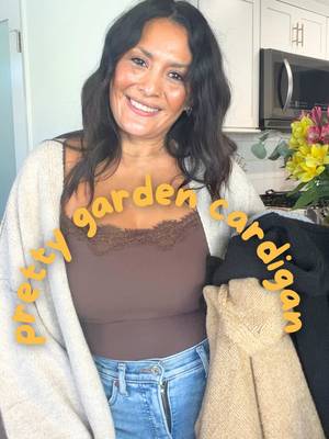 TikTok post by @styled_to_a_tee for PrettyGarden. Caption reads: [...] the new “Grey Beige” color in the....
