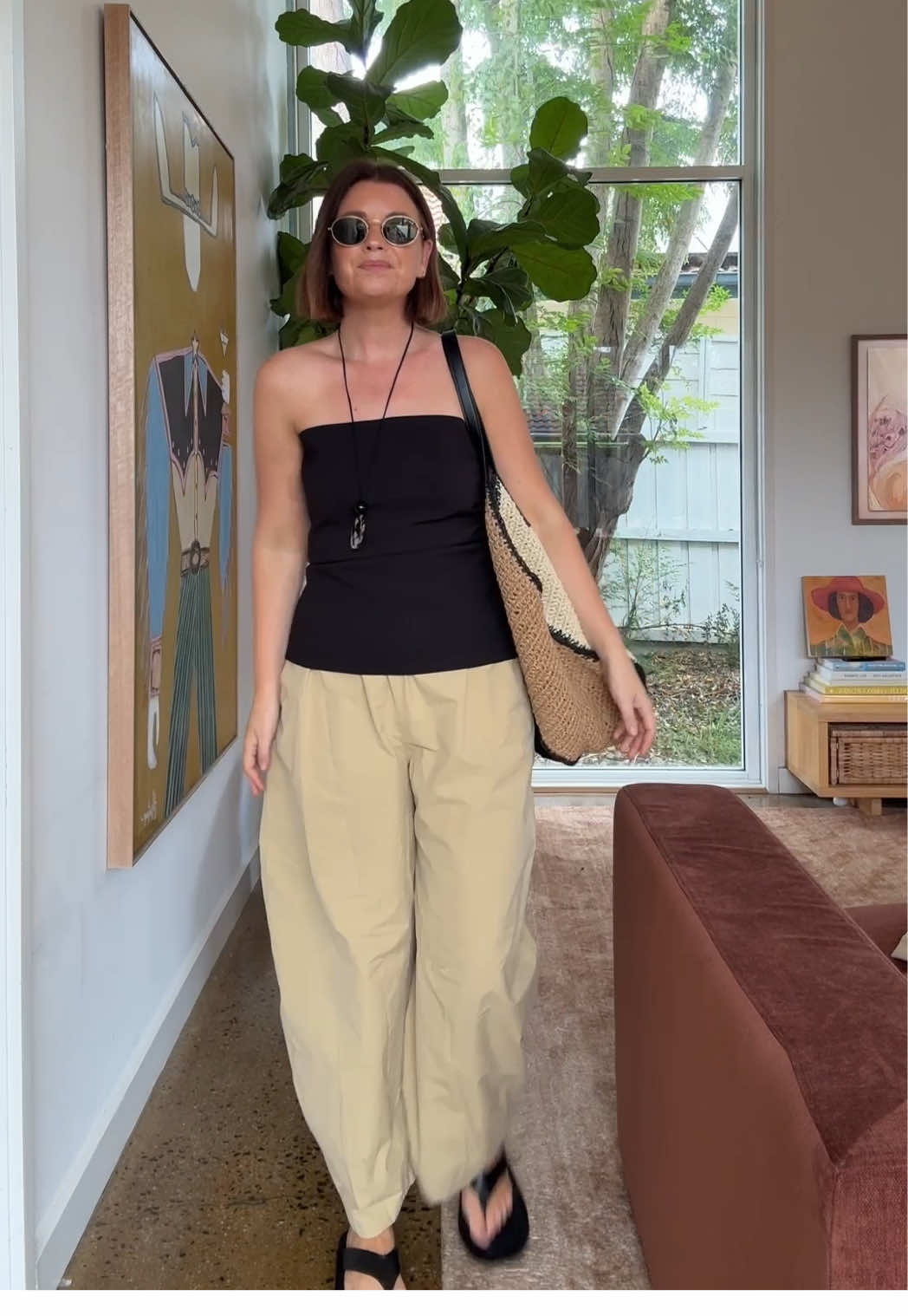 TikTok post by @emkelly54 for Assembly Label. Caption reads: Do you have a favourite barrel pant?....