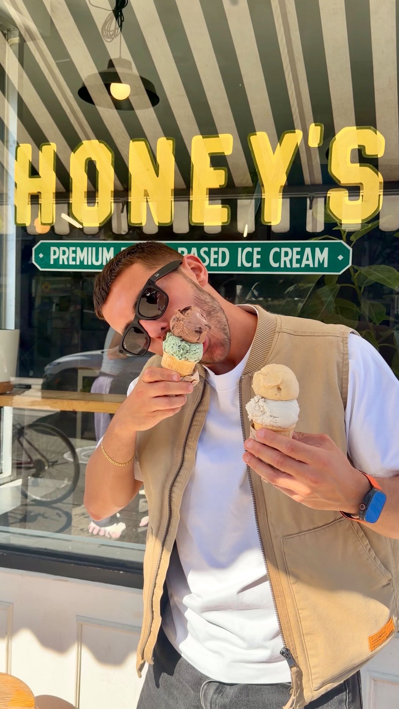 Instagram post by @sepps for Air Transat. Caption reads: everything I ate & did in the six (toronto)....