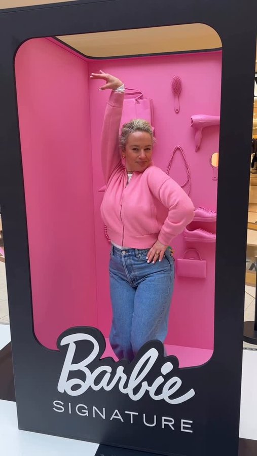 Instagram post by @ashpollard__ for Barbie. Caption reads: Barbiphile’s unite! A world first Barbie Signature....