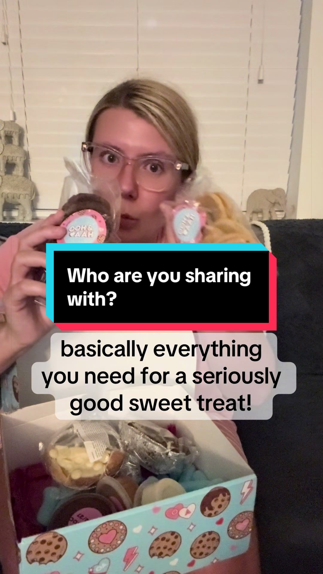 TikTok post by @teemcgill28 for Ooh & Aah. Caption reads: [...] #DessertLovers #tiktokmadebuythis @Ooh & Aah....