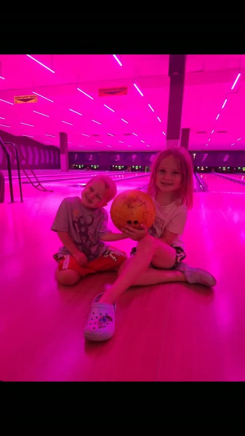 Instagram post by @betsy_reuben_stanley for Invyted. Caption reads: [...] Grandson bowls 🫣 @tenpin_uk @invyted.app....