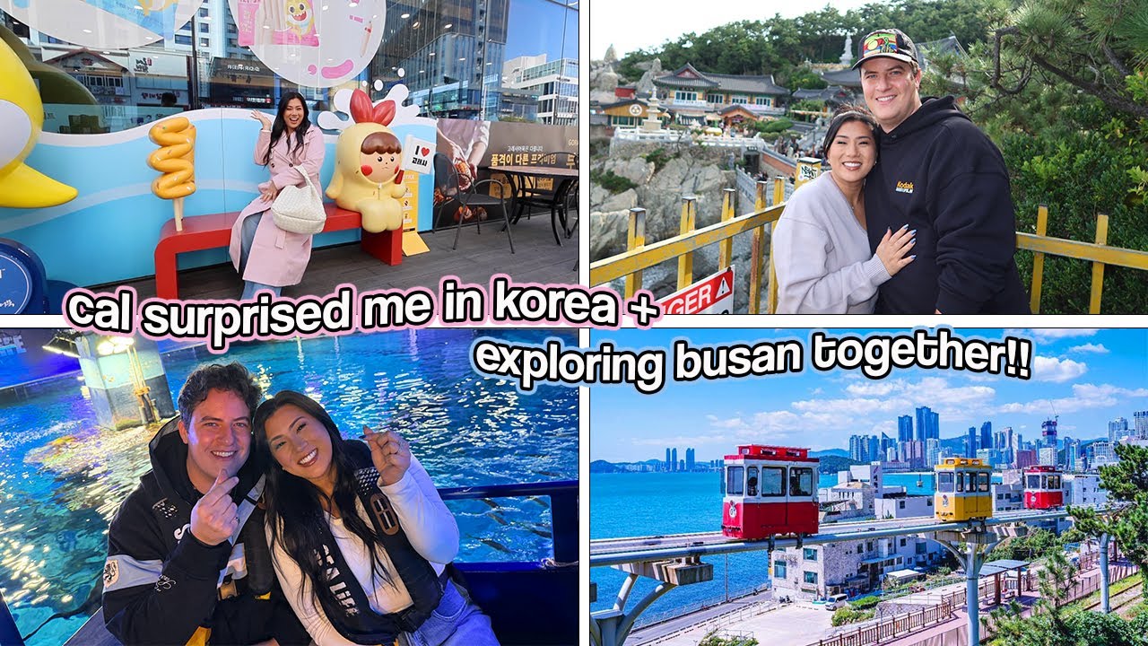 YouTube post by @RemLife for Rosetta Stone. Caption reads: CAL'S HONYEMOON SURPRISE!! Exploring Busan In....