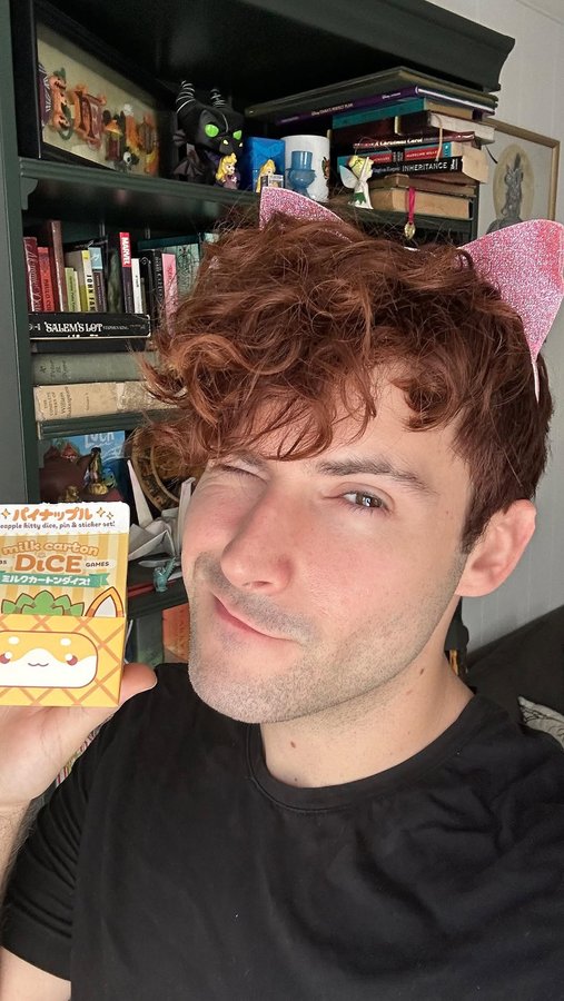 Instagram post by @logan_allison_ for 1985 Games. Caption reads: [...] sweet!🐱🍍🫐

My friends at @1985games are....