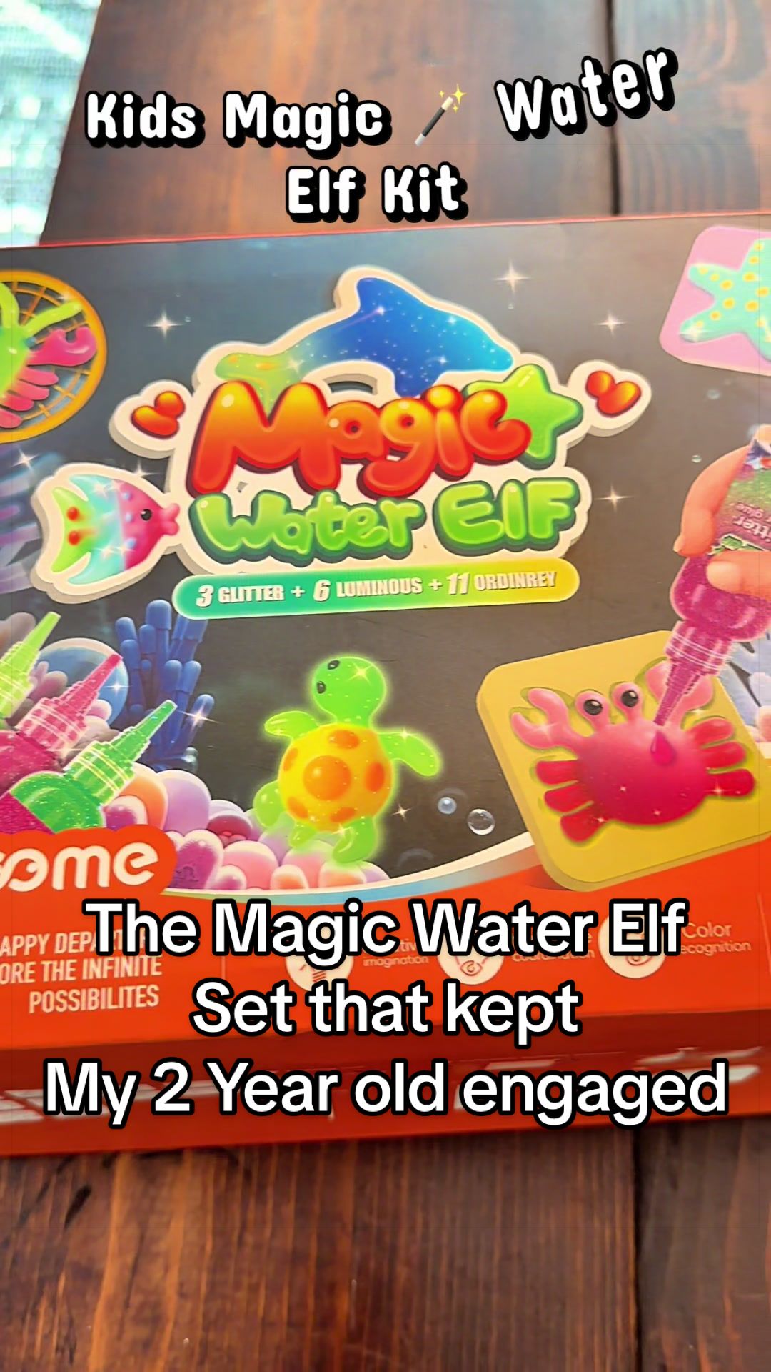 TikTok post by @erin.marie285 for TIMETOME. Caption reads: My Daughter couldn’t get enough of this magic elf....