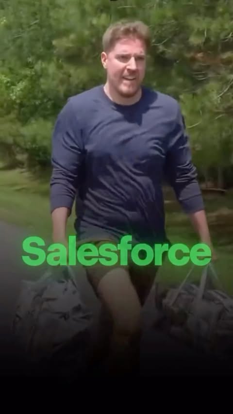 Instagram post by @theravitshow for Salesforce. Caption reads: [...] and internet breaking moments.....