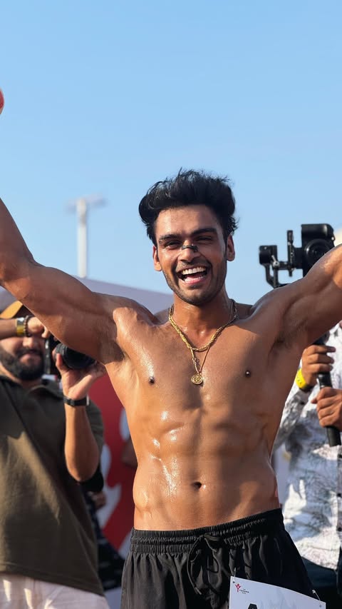 Instagram post by @theyoddharace for Optimum Nutrition. Caption reads: Yoddha mindset. 💪🏼🔥
Row. Push. Pull. Carry.....