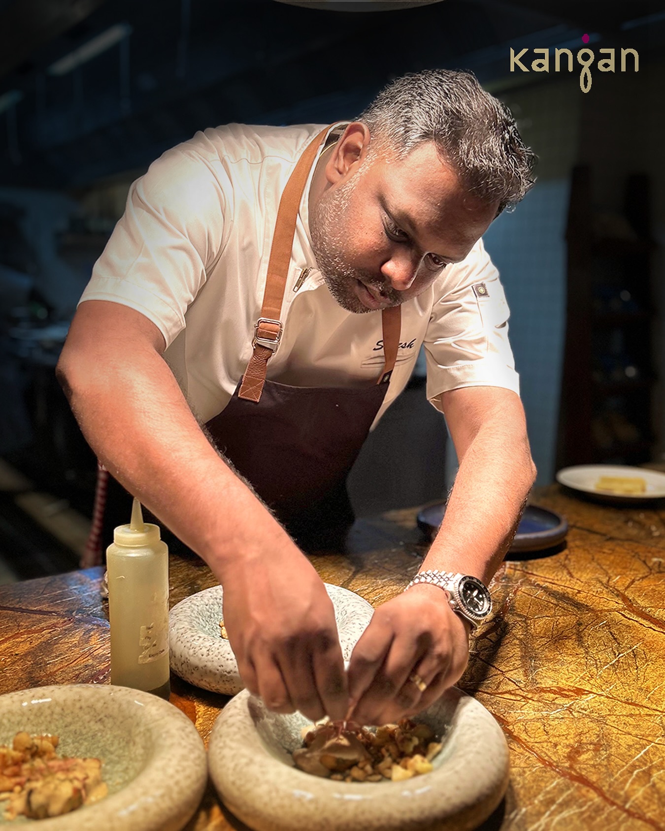 Instagram post by @westinhyderabad for Marriott Bonvoy. Caption reads: Where coastal soul meets contemporary technique.....