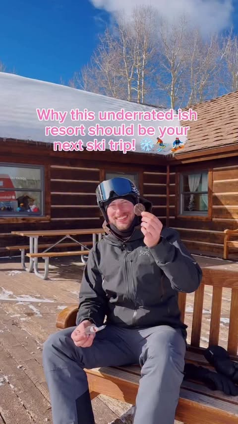 Instagram post by @calebthill for Epic Pass. Caption reads: [...] 20 minutes from Vail - and with my....