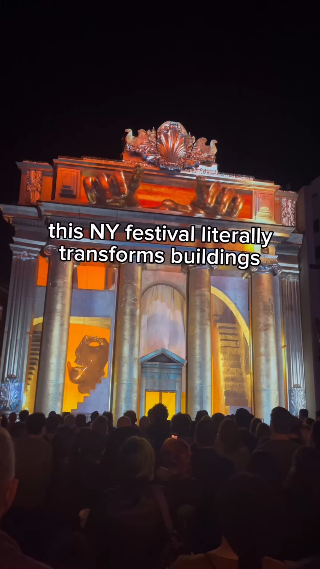 Instagram post by @lumafestival for Kickstarter. Caption reads: 📍 Binghamton, NY @lumafestival is a grassroots....
