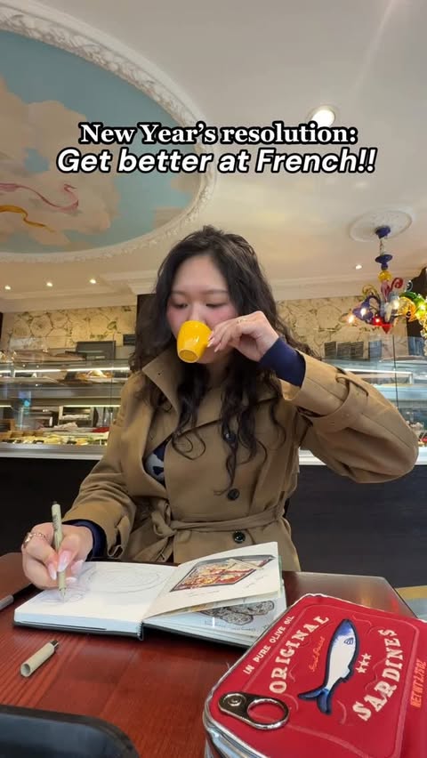 Instagram post by @xoxoannakwan for Rosetta Stone. Caption reads: [...] learning a new language this year??....