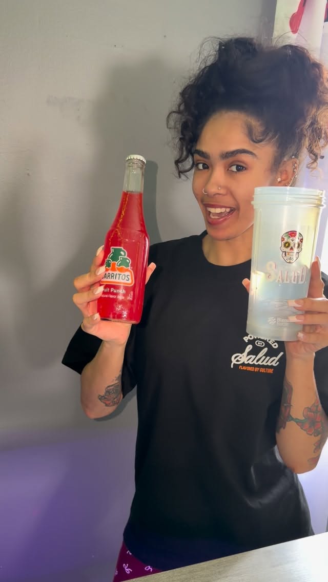 Instagram post by @lamiya_blossom for Jarritos. Caption reads: What do you think happens when you mix @jarritos x....