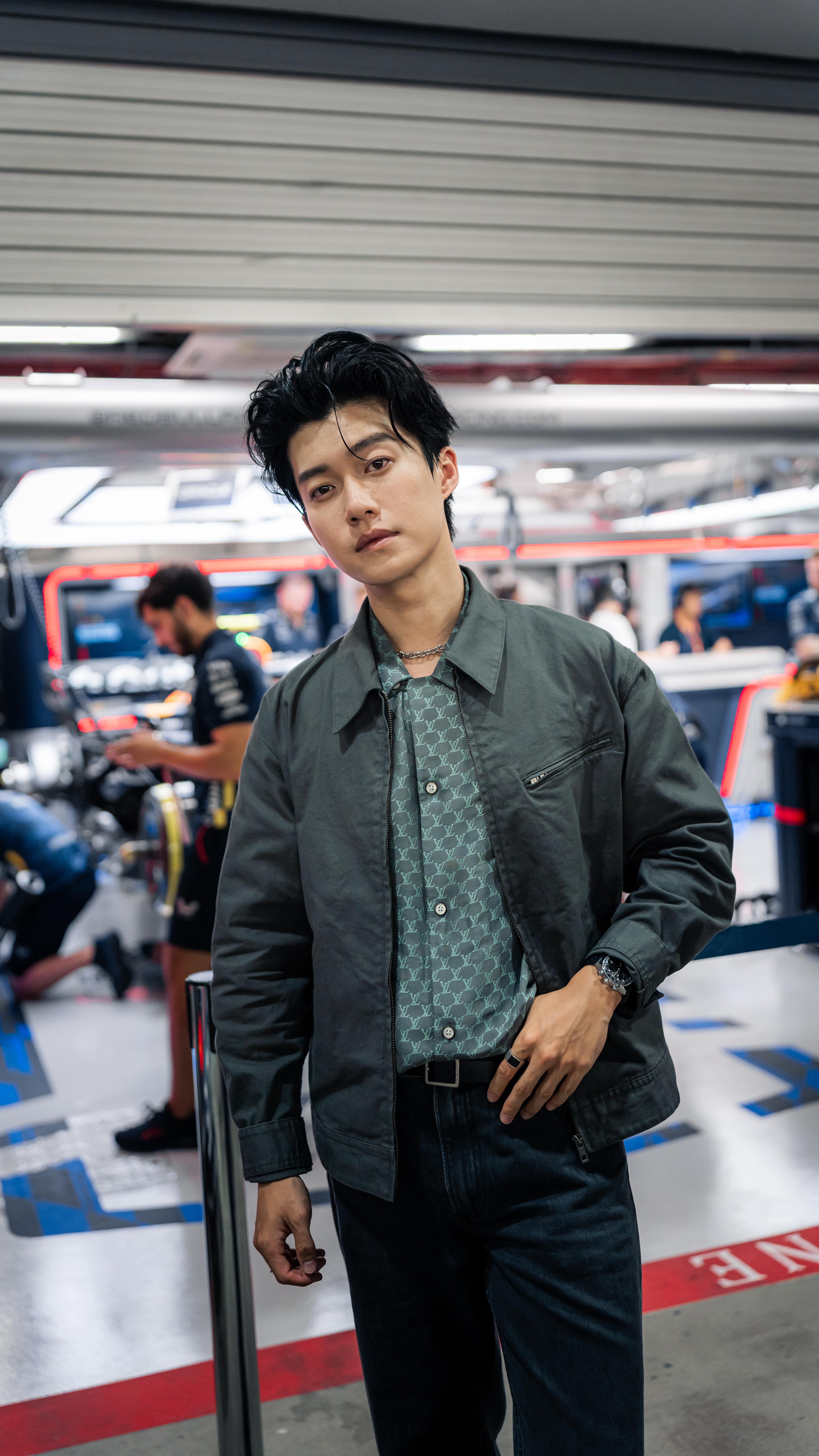 Instagram post by @zelcrust for TAG Heuer. Caption reads: my first F1 Paddock Club experience 😳

well....