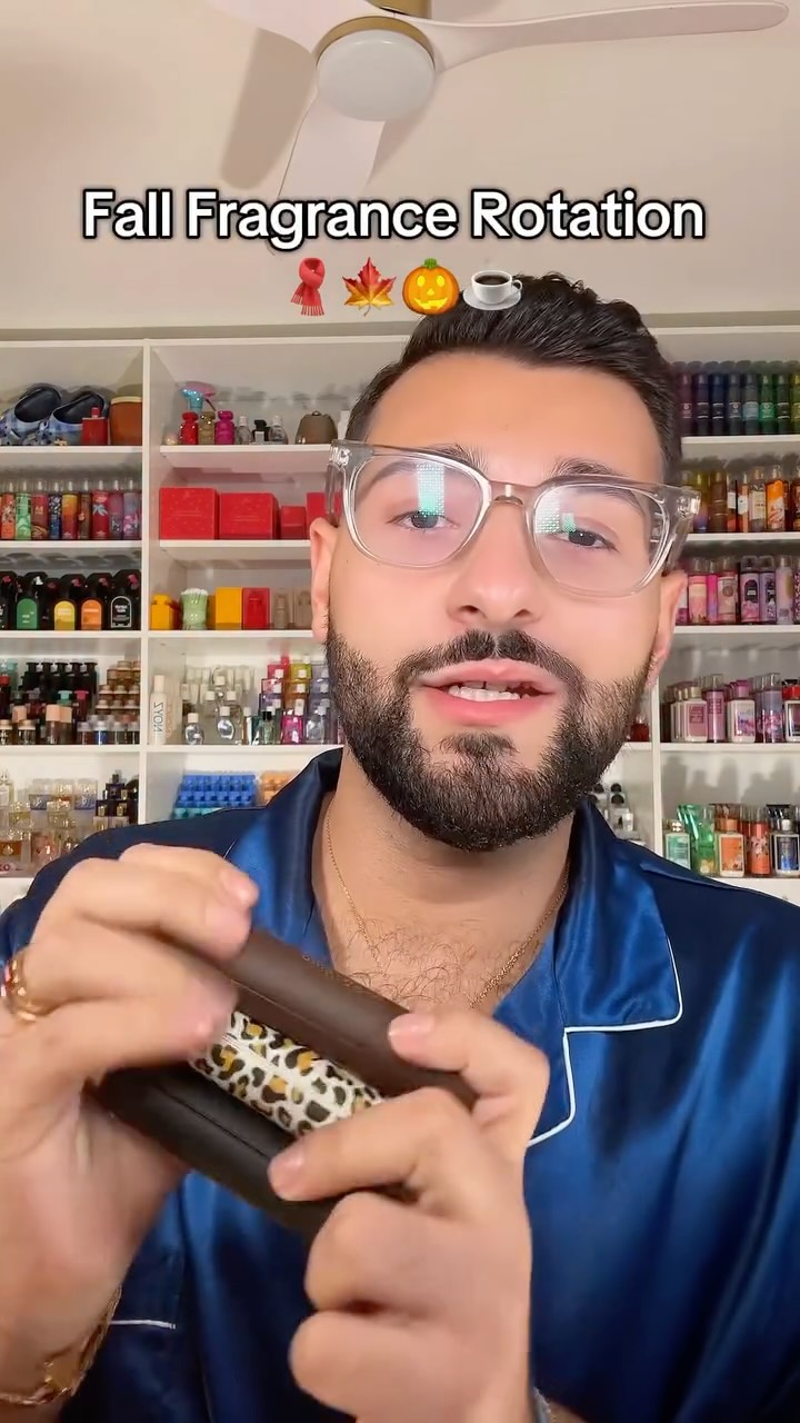 Instagram post by @paulreactss for Scentbird. Caption reads: Let’s go over my fall fragrance rotation – and....