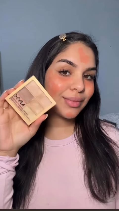 Instagram post by @blushyourface for Essence Cosmetics. Caption reads: Acne scars + textured skin edition 🎀....