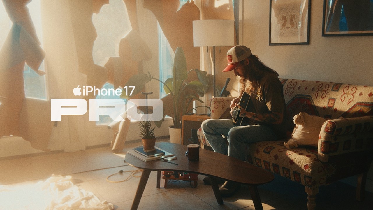 YouTube post by @BradyBessette for Kondor Blue. Caption reads: The iPhone 17 Is a Cinema Camera..