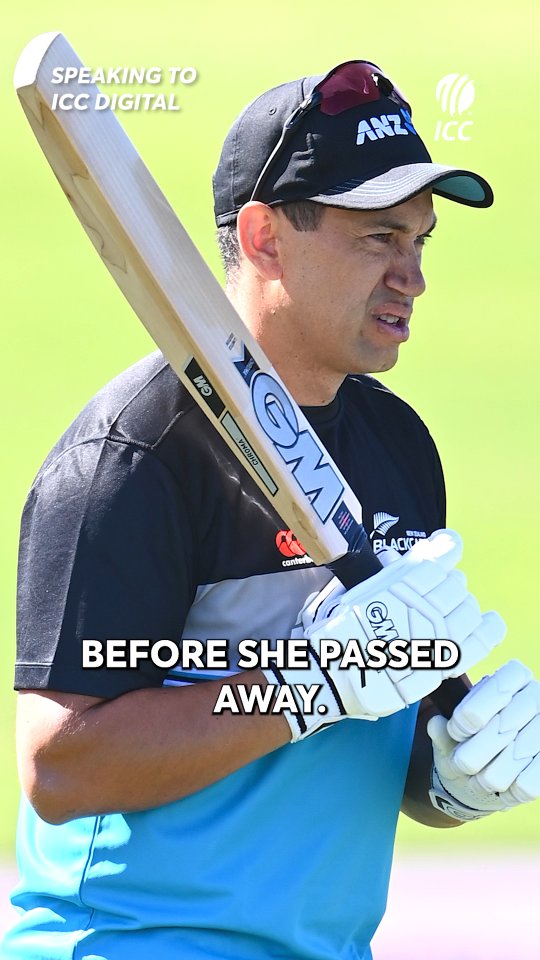 Instagram post by @rossltaylor3 for ICC T20 World Cup. Caption reads: Ross Taylor reveals how his international return....